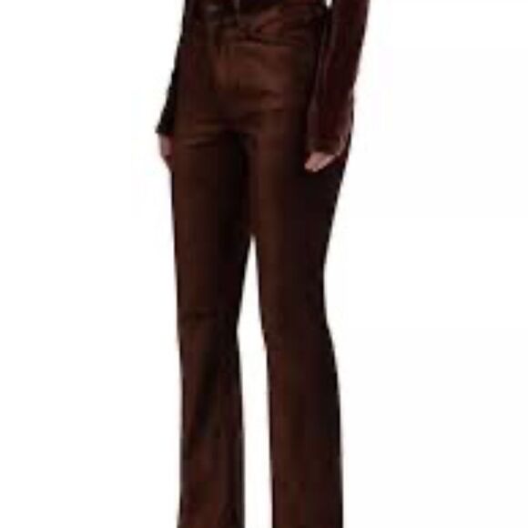 Agolde Nico Boot NWOT High Rise Boot Cut Velvet Jeans In Chocolate Milk Sz 24 - Picture 1 of 10
